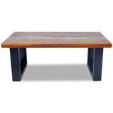 vidaXL Coffee Table Teak Resin 100x50 cm | SKU: 243467 | Barcode: 8718475999010