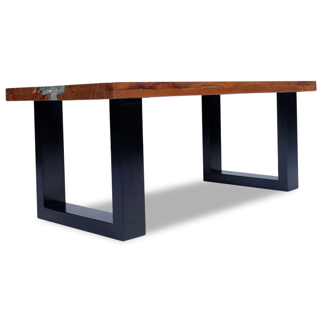 vidaXL Coffee Table Teak Resin 100x50 cm | SKU: 243467 | Barcode: 8718475999010