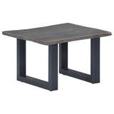 vidaXL Coffee Table With Live Edges Grey 60x60x40 cm Solid Acacia Wood | SKU: 247827 | Barcode: 8719883550091