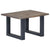 vidaXL Coffee Table With Live Edges Grey 60x60x40 cm Solid Acacia Wood | SKU: 247827 | Barcode: 8719883550091