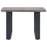 vidaXL Coffee Table With Live Edges Grey 60x60x40 cm Solid Acacia Wood | SKU: 247827 | Barcode: 8719883550091