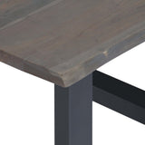 vidaXL Coffee Table With Live Edges Grey 60x60x40 cm Solid Acacia Wood | SKU: 247827 | Barcode: 8719883550091