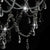vidaXL Chandelier With Beads Silver 8 x E14 Bulbs | SKU: 281606 | Barcode: 8719883573298