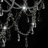 vidaXL Chandelier With Beads Silver 8 x E14 Bulbs | SKU: 281606 | Barcode: 8719883573298