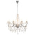vidaXL Chandelier With Beads Silver 8 x E14 Bulbs | SKU: 281606 | Barcode: 8719883573298