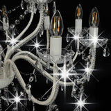 vidaXL Chandelier 2-layer White 15 x E14 Bulbs | SKU: 281612 | Barcode: 8719883573359