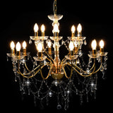 vidaXL Chandelier 2-layer Golden 15 x E14 Bulbs | SKU: 281613 | Barcode: 8719883573366