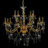 vidaXL Chandelier 2-layer Golden 15 x E14 Bulbs | SKU: 281613 | Barcode: 8719883573366