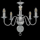 vidaXL Chandelier Silver 5 x E14 Bulbs | SKU: 281616 | Barcode: 8719883573397