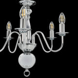 vidaXL Chandelier Silver 5 x E14 Bulbs | SKU: 281616 | Barcode: 8719883573397