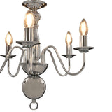 vidaXL Chandelier Silver 5 x E14 Bulbs | SKU: 281616 | Barcode: 8719883573397