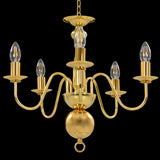 vidaXL Chandelier Golden 5 x E14 Bulbs | SKU: 281617 | Barcode: 8719883573403