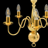 vidaXL Chandelier Golden 5 x E14 Bulbs | SKU: 281617 | Barcode: 8719883573403