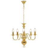 vidaXL Chandelier Golden 5 x E14 Bulbs | SKU: 281617 | Barcode: 8719883573403