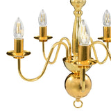 vidaXL Chandelier Golden 5 x E14 Bulbs | SKU: 281617 | Barcode: 8719883573403