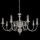 vidaXL Chandelier Silver 8 x E14 Bulbs | SKU: 281618 | Barcode: 8719883573410