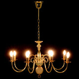 vidaXL Chandelier Golden 8 x E14 Bulbs | SKU: 281619 | Barcode: 8719883573427