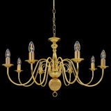 vidaXL Chandelier Golden 8 x E14 Bulbs | SKU: 281619 | Barcode: 8719883573427