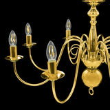 vidaXL Chandelier Golden 8 x E14 Bulbs | SKU: 281619 | Barcode: 8719883573427