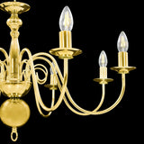 vidaXL Chandelier Golden 8 x E14 Bulbs | SKU: 281619 | Barcode: 8719883573427