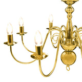 vidaXL Chandelier Golden 8 x E14 Bulbs | SKU: 281619 | Barcode: 8719883573427