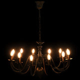 vidaXL Chandelier Antique Black 12 x E14 Bulbs | SKU: 281621 | Barcode: 8719883573441