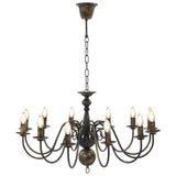 vidaXL Chandelier Antique Black 12 x E14 Bulbs | SKU: 281621 | Barcode: 8719883573441