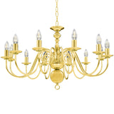 vidaXL Chandelier Golden 12 x E14 Bulbs | SKU: 281623 | Barcode: 8719883573465