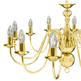 vidaXL Chandelier Golden 12 x E14 Bulbs | SKU: 281623 | Barcode: 8719883573465