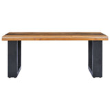 vidaXL Coffee Table 100x50x40 cm Solid Teak Wood and Polyresin | SKU: 281646 | Barcode: 8719883581477