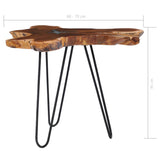 vidaXL Coffee Table 70x45 cm Solid Teak Wood and Polyresin | SKU: 281651 | Barcode: 8719883581521