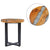 vidaXL Coffee Table 40x45 cm Solid Teak Wood and Polyresin | SKU: 281652 | Barcode: 8719883581538