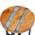 vidaXL Coffee Table 40x45 cm Solid Teak Wood and Polyresin | SKU: 281652 | Barcode: 8719883581538