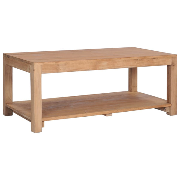 vidaXL Coffee Table 100x50x40 cm Solid Teak Wood | SKU: 282849 | Barcode: 8719883581606