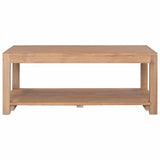 vidaXL Coffee Table 100x50x40 cm Solid Teak Wood | SKU: 282849 | Barcode: 8719883581606