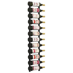 vidaXL Wall Mounted Wine Rack For 12 Bottles Black Iron | SKU: 282466 | Barcode: 8719883589244