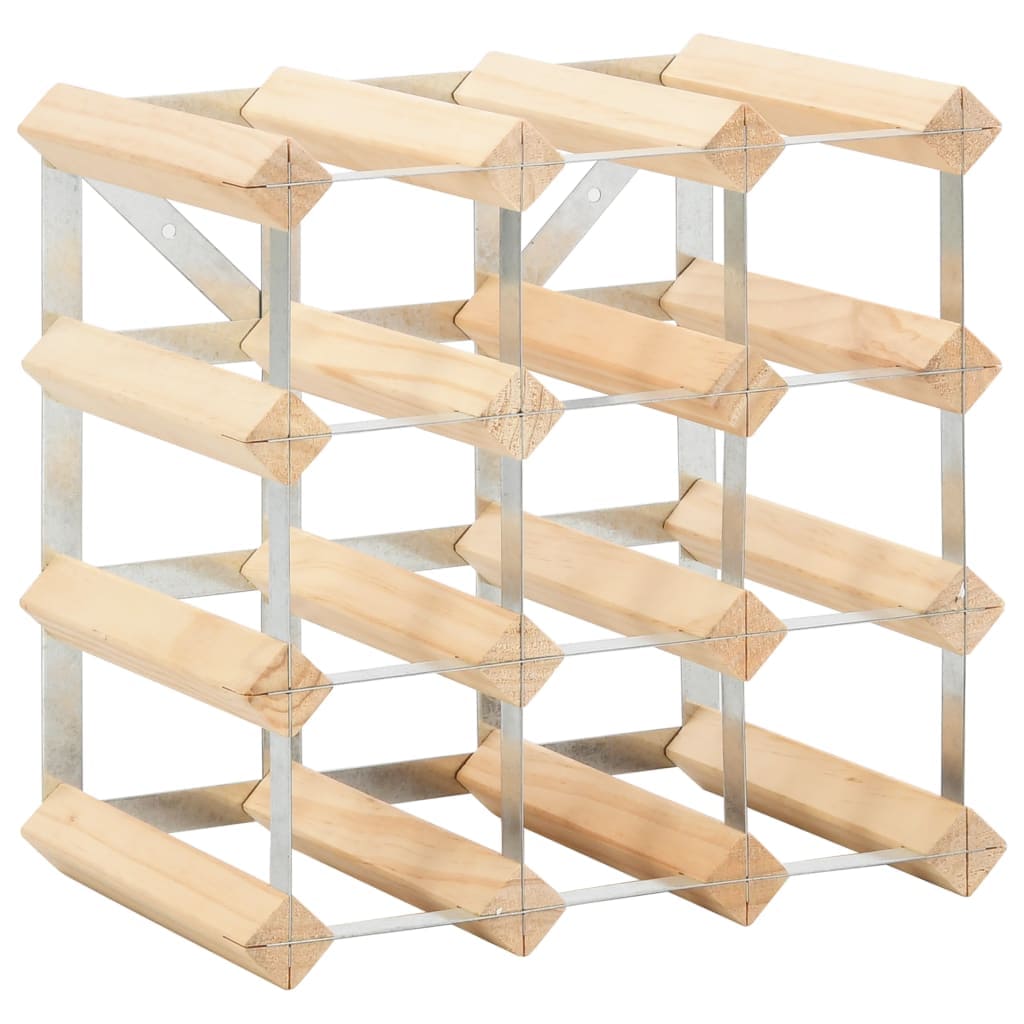 vidaXL Wine Rack For 12 Bottles Solid Pinewood | SKU: 282468 | Barcode: 8719883589268