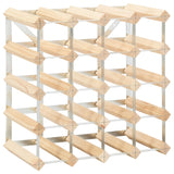 vidaXL Wine Rack For 20 Bottles Solid Pinewood | SKU: 282469 | Barcode: 8719883589275