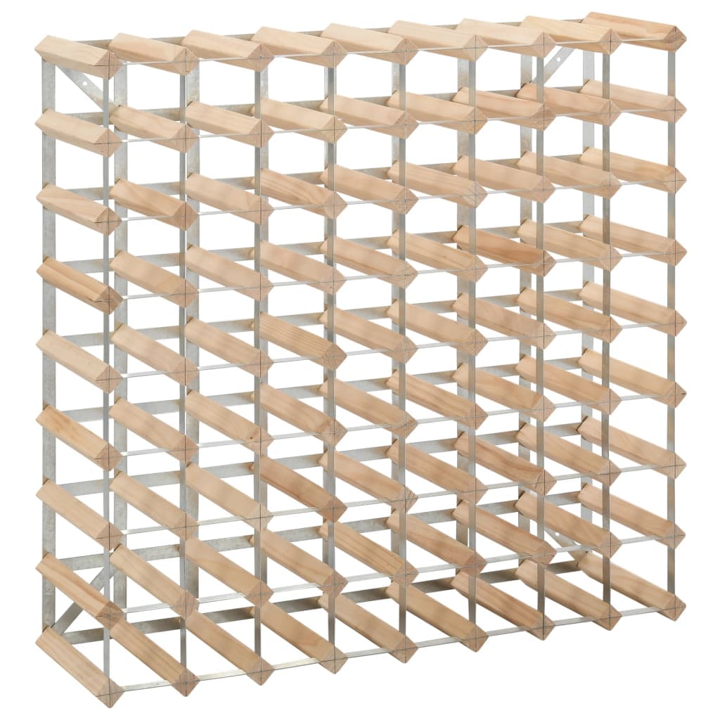 vidaXL Wine Rack For 72 Bottles Solid Pinewood | SKU: 282471 | Barcode: 8719883589299