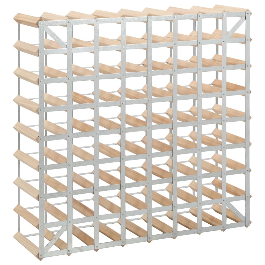 vidaXL Wine Rack For 72 Bottles Solid Pinewood | SKU: 282471 | Barcode: 8719883589299