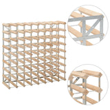 vidaXL Wine Rack For 72 Bottles Solid Pinewood | SKU: 282471 | Barcode: 8719883589299