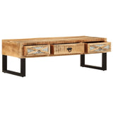 vidaXL Coffee Table 110x50x38 cm Solid Mango Wood | SKU: 282760 | Barcode: 8719883609805