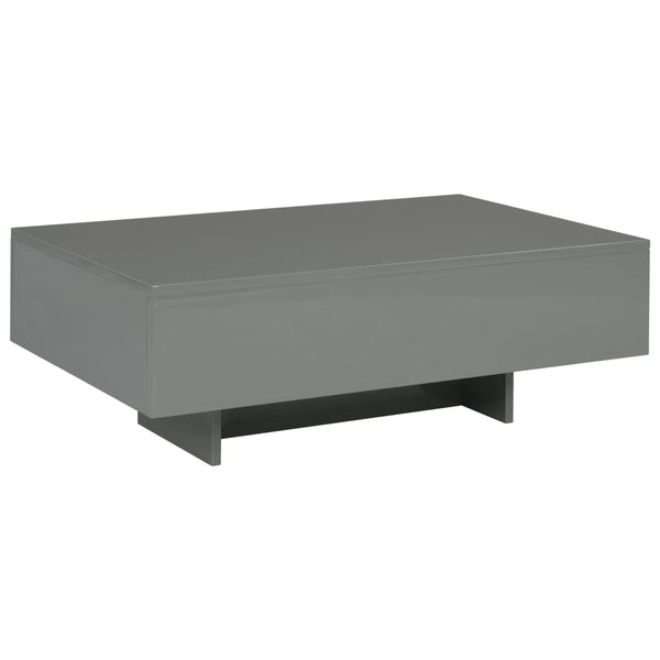 vidaXL Coffee Table High Gloss Grey 85x55x31 cm MDF | SKU: 282992 | Barcode: 8719883610320