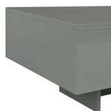 vidaXL Coffee Table High Gloss Grey 85x55x31 cm MDF | SKU: 282992 | Barcode: 8719883610320