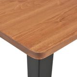 Pinewood Close-Up Of VidaXL Black Steel And Brown Pinewood 3 Piece Bar Set | SKU: 276844 | UPC: 8719883666907