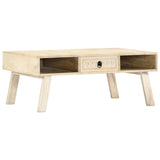 vidaXL Coffee Table 100x60x40 cm Solid Mango Wood | SKU: 282868 | Barcode: 8719883671543