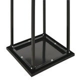 VidaXL Black Steel Firewood Rack With Base, 37x37x113cm | SKU: 284702 | UPC: 8719883683058