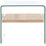 vidaXL Coffee Table Clear 50x50x45 cm Tempered Glass | SKU: 284742 | Barcode: 8719883714226