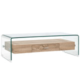 vidaXL Coffee Table Clear 98x45x31 cm Tempered Glass | SKU: 284747 | Barcode: 8719883714271