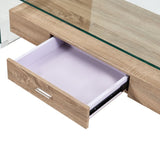 vidaXL Coffee Table Clear 98x45x31 cm Tempered Glass | SKU: 284747 | Barcode: 8719883714271